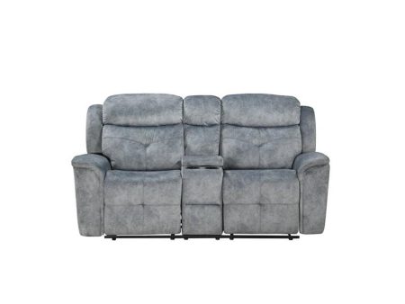 Acme Furniture Mariana Motion Loveseat in Silver Gray 55031 Fashion