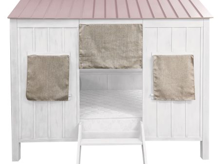 Spring Cottage White & Pink Full Bed on Sale