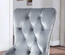 ADALIA Wingback Chair (2 CTN), Silver Dark Gray For Sale