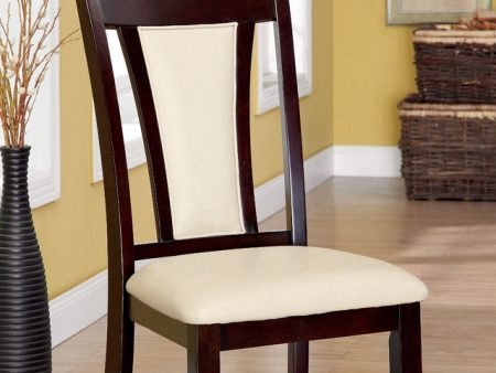 BRENT Dark Cherry Ivory Side Chair (2 CTN) Sale