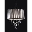 Arya Black Chrome Ceiling Lamp, Hanging Crystal Online now