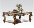 Acme Vendome Coffee Table in Gold Patina 83000 Online Hot Sale