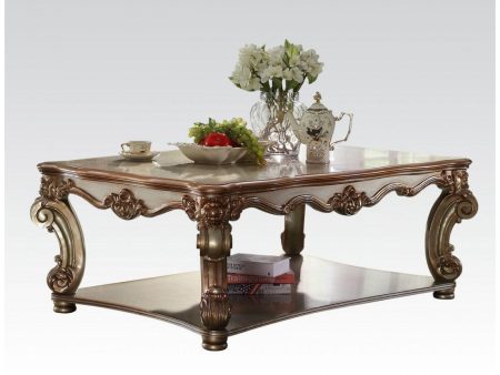 Acme Vendome Coffee Table in Gold Patina 83000 Online Hot Sale