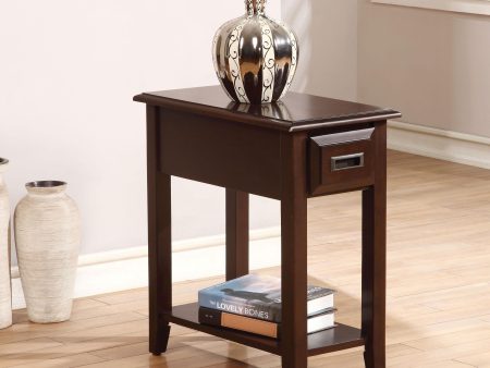 Flin Dark Cherry Side Table Online now