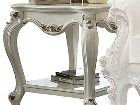 Picardy Antique Pearl End Table on Sale