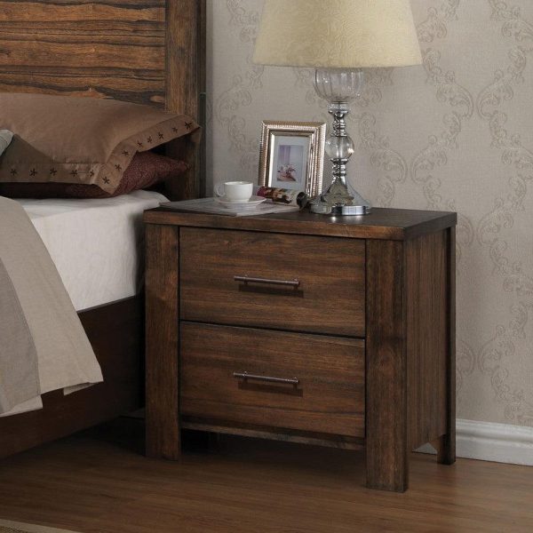 Acme Merrilee 2-Drawer Nightstand in Oak 21683 Online Sale