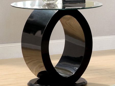 LODIA III Black End Table, Black Online now