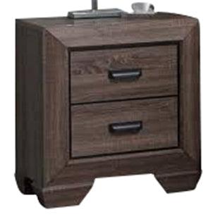 Acme Lyndon Nightstand in Weathered Gray Grain 26023 For Discount