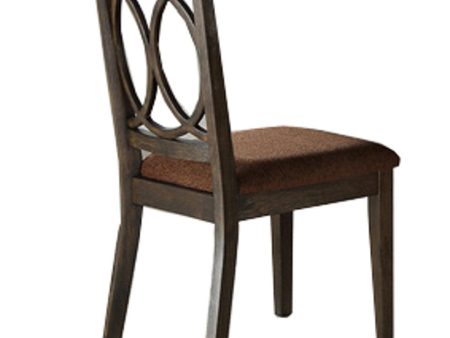 Acme Furniture Jameson Side Chair (Set of 2) in Brown Fabric & Espresso 62322 Online now