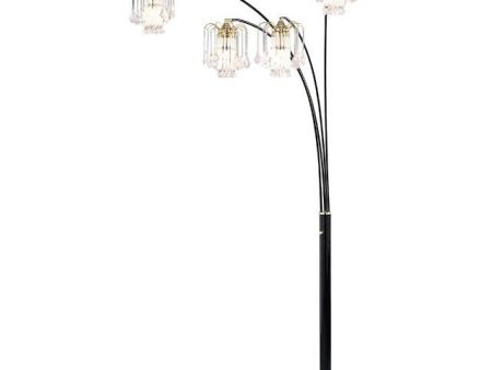 Elouise Black Gold Arch Lamp Online now