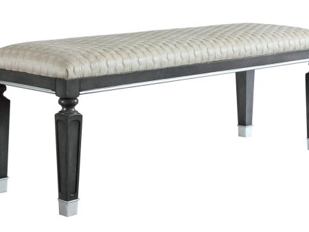 Acme Furniture House Beatrice Bench in Light Gray 28817 Online