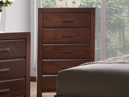 Acme Oberreit 5 Drawer Chest in Walnut 25796 Supply