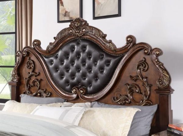 ESPARANZA Queen Bed, Brown Cherry Online