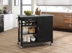 Ottawa Stainless Steel & Black Kitchen Cart Online