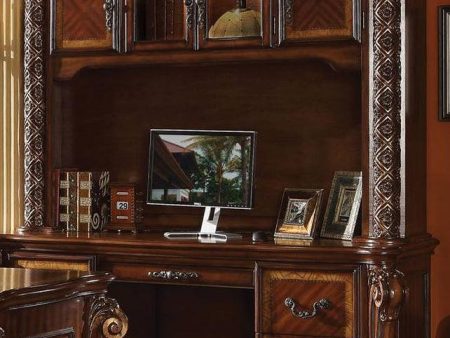 Acme Vendome Bookcase with Intricate Carving Design in Cherry 92128 Supply