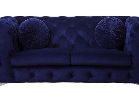 Acme Furniture Atronia Loveseat in Blue 54901 For Sale