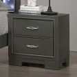 ALISON Night Stand, Dark Walnut Hot on Sale