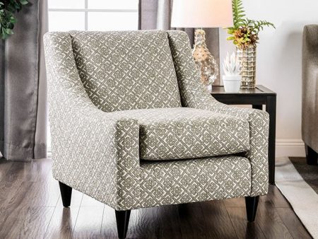 Dorset Light Gray Pattern Square Chair Fashion