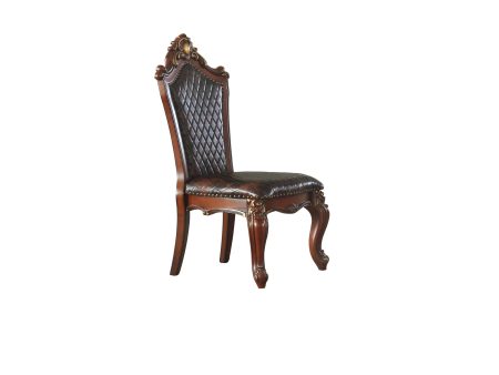 Picardy Cherry Oak & PU Side Chair Fashion