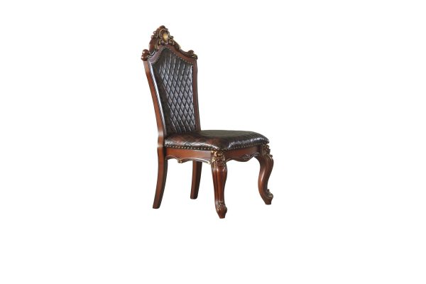 Picardy Cherry Oak & PU Side Chair Fashion