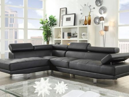 Acme Furniture Connor Sectional Sofa Set in Black 52650 Online Sale