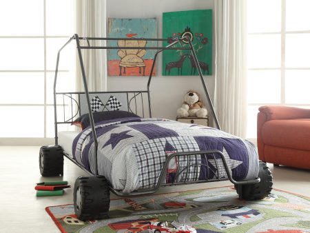 Xander Gunmetal Go Kart Twin Bed Online Sale