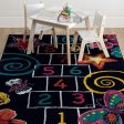 BARON 5  X 8 , Area Rug, Hopscotch, Multi Black Online now