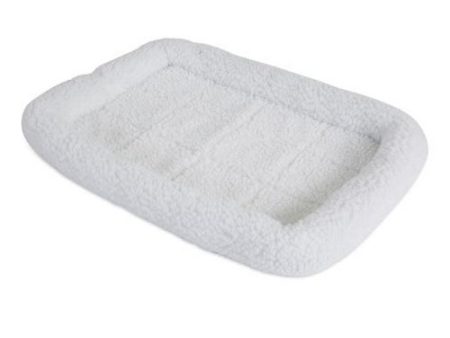 SnooZZy Pet Bed Original Bumper Bed - White Large (35 L x 21.5 W) by Precision Pet Supply