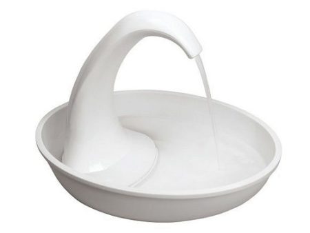 Swan Drinking Fountain - Plastic 80 oz by Pioneer Pet For Discount