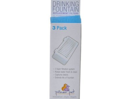 T-Shaped Filter for Food + Water Station 3 Pack by Pioneer Pet on Sale