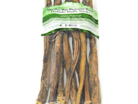 Buffalo Bully Sticks - 12  Long 1 lb by Papa Bow Wow Online Hot Sale