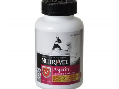 Aspirin for Dogs Small Dogs under 50 lbs - 100 Count (120 mg) by Nutri-Vet Supply