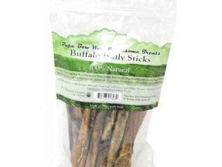 Buffalo Bully Sticks - 6  Long 1 lb by Papa Bow Wow Sale