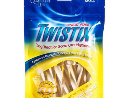 Wheat-Free Yogurt & Banana Dental Dog Treats Small (5.5 oz) by Twistix Hot on Sale